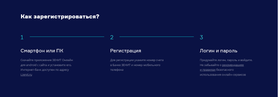 Вход в личный кабинет «ЗЕНИТ»