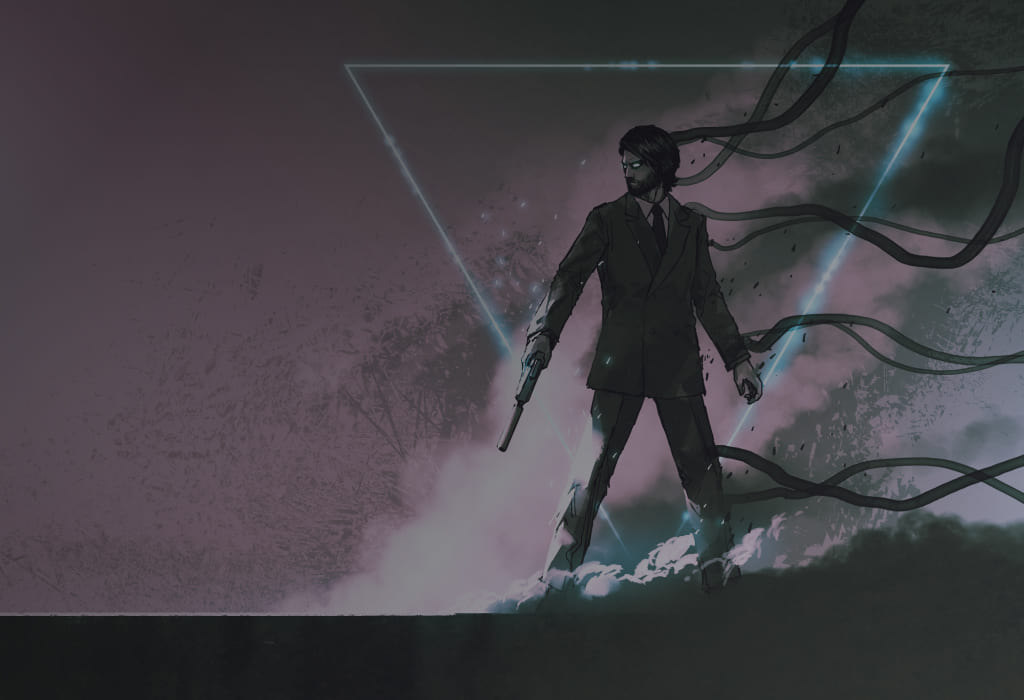 Игровой арт с человеком