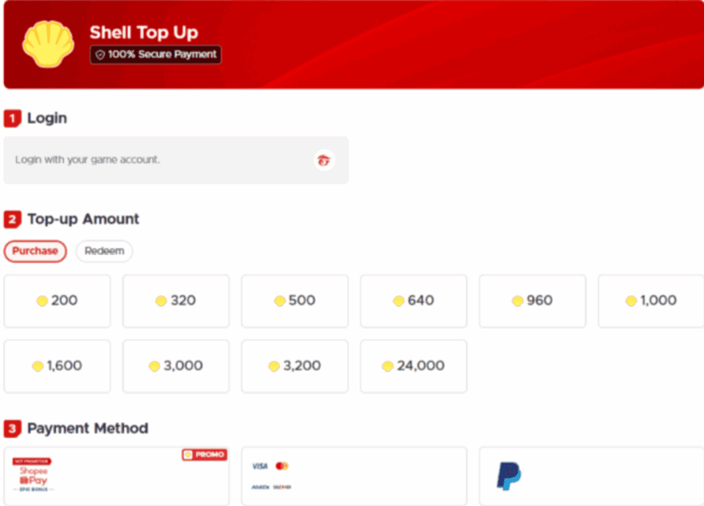  покупка игровой валюты для Free Fire