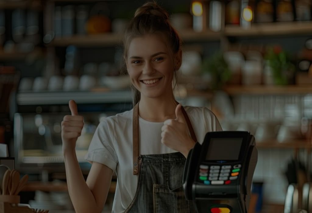 Образ продавца на работе