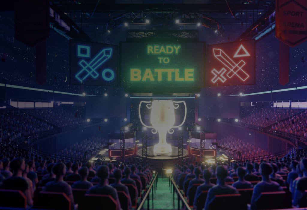 kiber arena s mnozhestvom zritelej