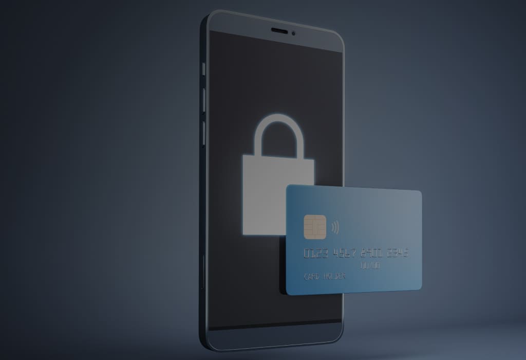 Иконка замка на фоне банковского продукта ПСБ – символ безопасности и защиты финансов