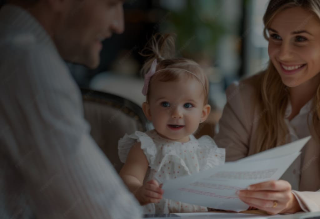 Родители ребенка разбираются в условиях предоставления материнского капитала